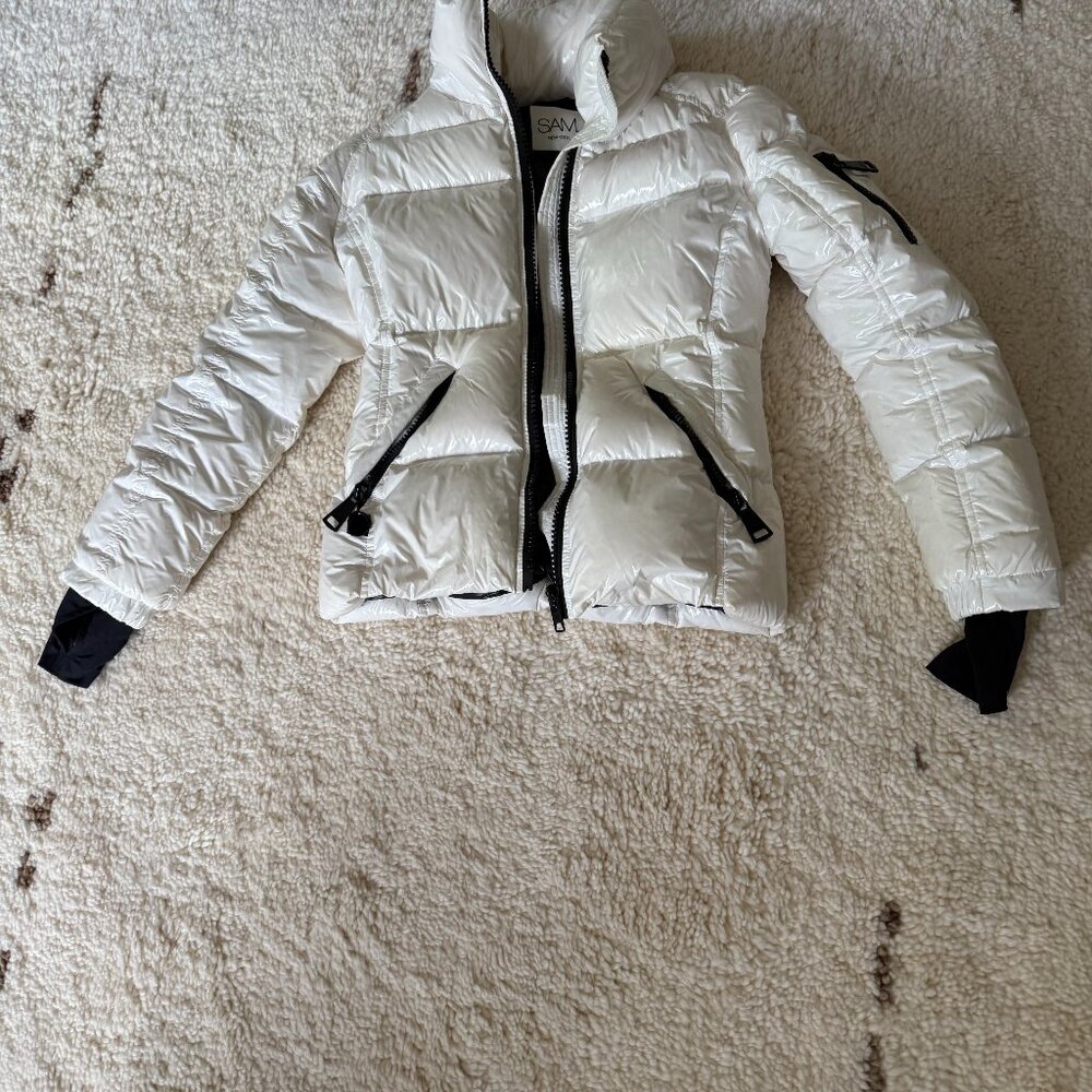 Snow (White) Sam Freestyle Down Puffer Jacket - S